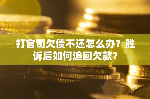 济南打官司欠债不还怎么办？胜诉后如何追回欠款？