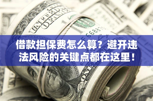 济南借款担保费怎么算？避开违法风险的关键点都在这里！