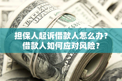 济南担保人起诉借款人怎么办？借款人如何应对风险？