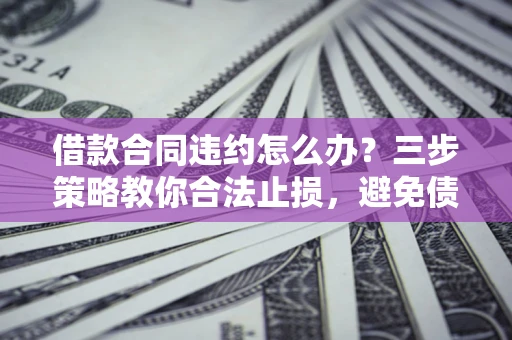 济南借款合同违约怎么办？三步策略教你合法止损，避免债务危机升级