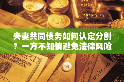 济南夫妻共同债务如何认定分割？一方不知情避免法律风险必看！